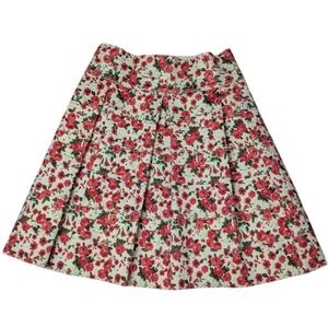 Finesse‎ Floral Print Feminine Rubber Elastic Mini Skirt Women's Size Small